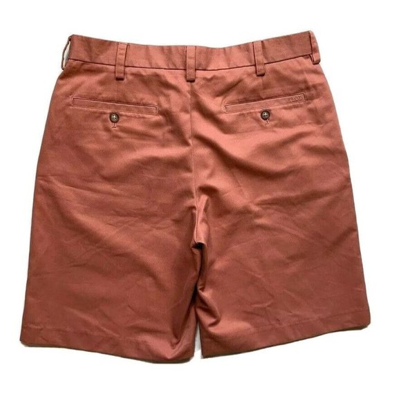 IZOD Chino Golf Shorts Mens 32‎ (33) Relaxed Flat Front Beach Summer Outdoor - Picture 2 of 12
